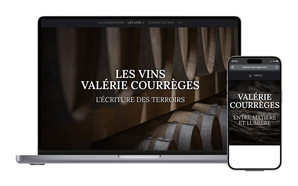 Valérie Courrèges, Vigneronne à Cahors et Cotignac